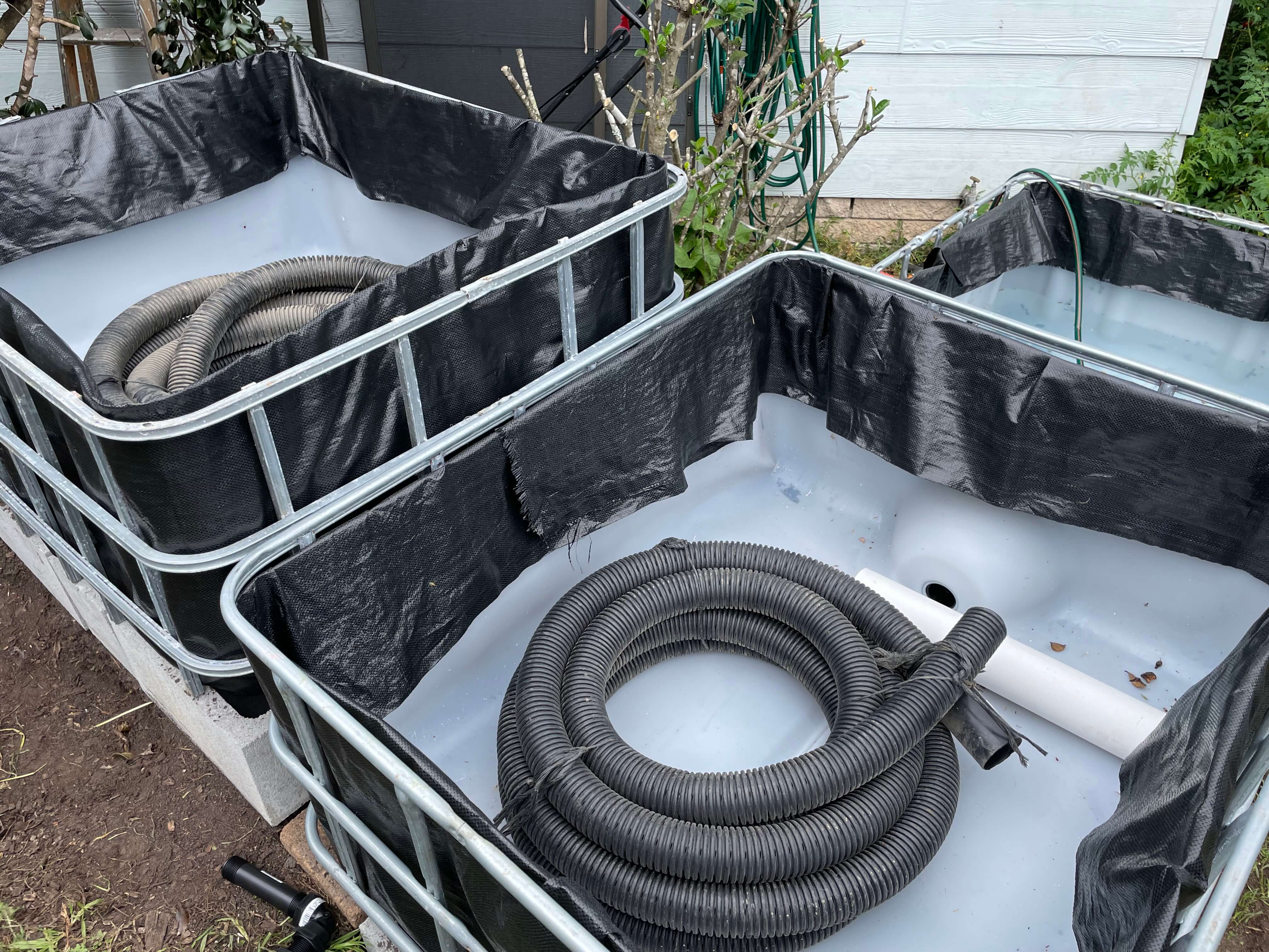 IBC Wicking bed plumbing parts
